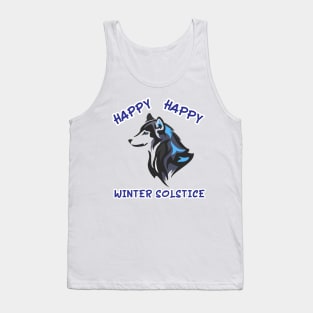 Winter Solstice 2018 Tshirt Yule Holiday Season | Dog Husky Tank Top